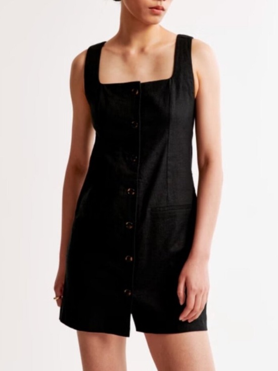 Abercrombie & Fitch Dresses & Skirts - NWT Abercrombie & Fitch Mara Squareneck Linen Blend Vest Mini Dress Size Small